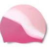 Speedo Junior Multi Colour Silicone Swim Cap - Oyster/White/Blush
