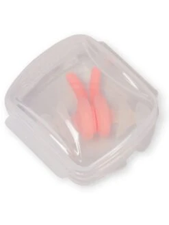 Speedo Biofuse Earplugs - Clear/Fluro Tangerine -Aqua Fit Wear 00237414492 3