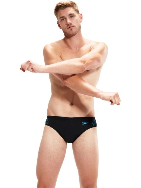 Speedo 7cm Splice Briefs - Hyperboom Black/Bolt 4 Speedo 7cm Splice Briefs - Hyperboom Black/Bolt - Image 2