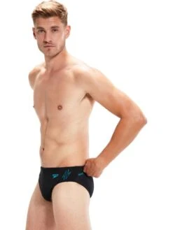 Speedo 7cm Splice Briefs - Hyperboom Black/Bolt 10 Speedo 7cm Splice Briefs - Hyperboom Black/Bolt -Aqua Fit Wear 00301715147 2