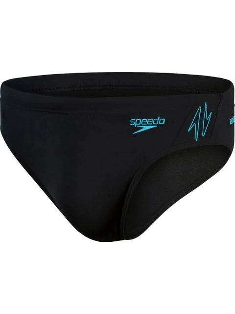 Speedo 7cm Splice Briefs - Hyperboom Black/Bolt 3 Speedo 7cm Splice Briefs - Hyperboom Black/Bolt