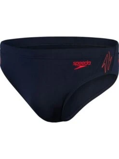 Speedo 7cm Splice Briefs - Hyperboom Navy/Red