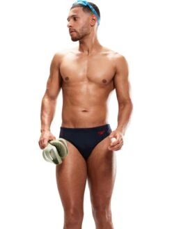 Speedo 7cm Splice Briefs - Hyperboom Navy/Red -Aqua Fit Wear 00301715148 3