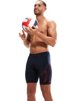 Speedo Jammers - Hyperboom Logo/Fed Red -Aqua Fit Wear 00302115194 2