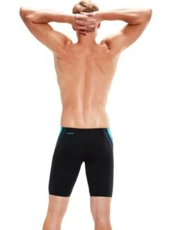 Speedo Splice Jammers - Black/Bolt -Aqua Fit Wear 00303815147 3