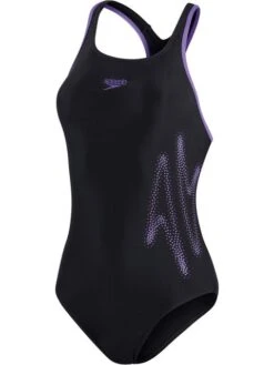 Speedo Racerback One Piece - Boom Logo/Miami Lilac