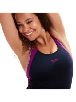 Speedo Flyback One Piece - Hyperboom/Berry/Miami Lilac -Aqua Fit Wear 00305015158 7