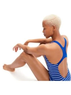 Speedo Medalist One Piece - Chroma Blue/White 14 Speedo Medalist One Piece - Chroma Blue/White -Aqua Fit Wear 00305314358 4