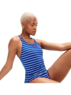 Speedo Medalist One Piece - Chroma Blue/White 13 Speedo Medalist One Piece - Chroma Blue/White -Aqua Fit Wear 00305314358 5