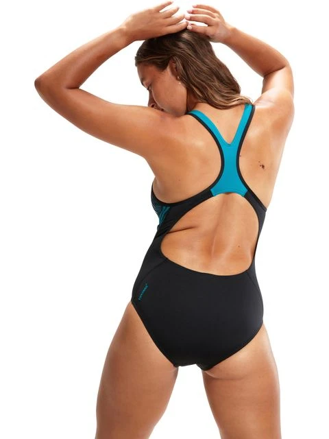 Speedo Laneback One Piece - Aquarium/Miami Lilac 6 Speedo Laneback One Piece - Aquarium/Miami Lilac - Image 4