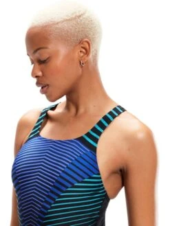 Speedo Medalist One Piece - Chroma Blue/Aquarium/Miami Lilac -Aqua Fit Wear 00305514842 4