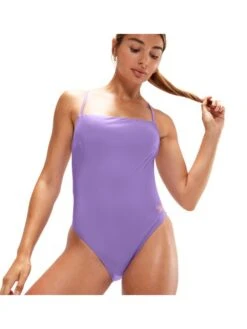 Speedo Adjustable Thinstrap One Piece - Miami Lilac -Aqua Fit Wear 00307715428 10