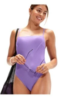 Speedo Adjustable Thinstrap One Piece - Miami Lilac -Aqua Fit Wear 00307715428 9