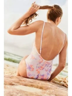 Speedo Adjustable Thinstrap One Piece - Miami Lilac/Soft Coral -Aqua Fit Wear 00309414496 12