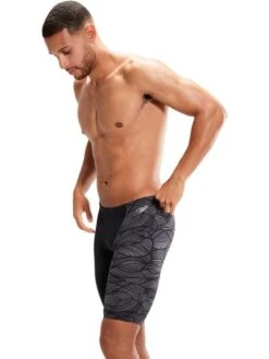 Speedo V-Cut Jammers - Black/Charcoal -Aqua Fit Wear 00310415189 3