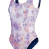 Speedo Deep U-Back One Piece - Miami Lilac/Soft Coral