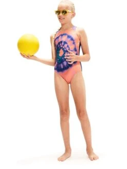 Speedo Pulseback One Piece - Soft Coral/Miami Lilac -Aqua Fit Wear 00313515207 4