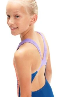 Speedo Pulseback One Piece - Soft Coral/Miami Lilac -Aqua Fit Wear 00313515207 6