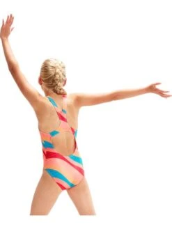 Speedo Medalist One Piece - Soft Coral/Aquarium -Aqua Fit Wear 00313914499 3