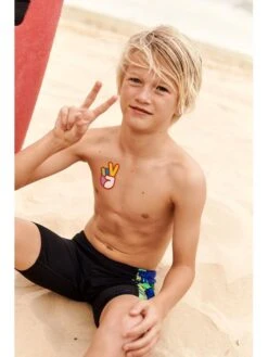 Speedo Panel Jammers - Flame/Yellow/Green -Aqua Fit Wear 00316214735 1