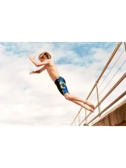 Speedo Panel Jammers - Flame/Yellow/Green -Aqua Fit Wear 00316214735 2