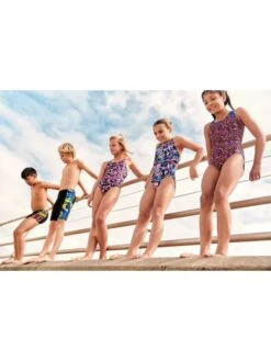 Speedo Panel Jammers - Flame/Yellow/Green -Aqua Fit Wear 00316214735 4