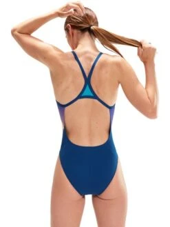 Speedo Turnback One Piece - Ammonite/Miami Lilac -Aqua Fit Wear 00317415203 4