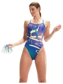 Speedo Turnback One Piece - Ammonite/Miami Lilac -Aqua Fit Wear 00317415203 6