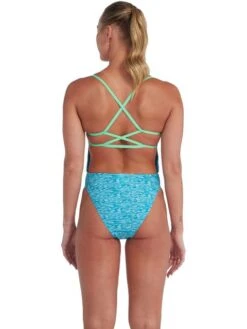 Speedo Lattice Back One Piece - Aquarium/Aquasplash -Aqua Fit Wear 00317715165 1