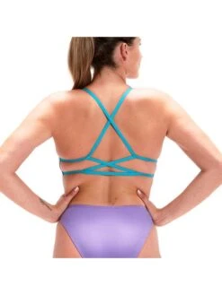 Speedo Lattice Back One Piece - Miami Lilac/Aquarium -Aqua Fit Wear 00317815500 5