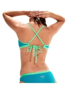 Speedo Tie Back Crop Top - Aquarium/Fake Green -Aqua Fit Wear 00318015501 10