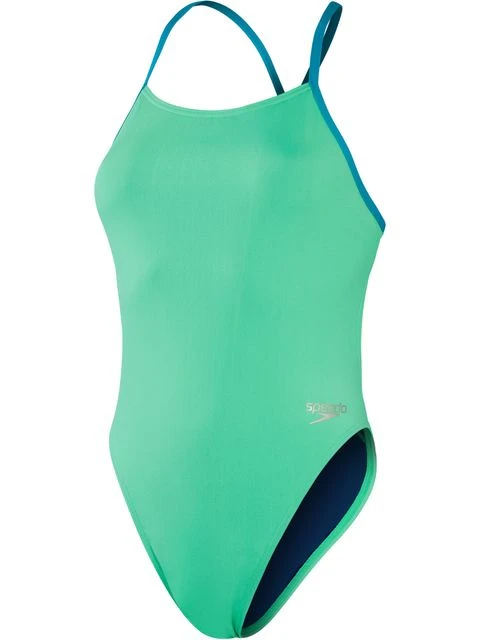 Speedo Tie Back One Piece - Fake Green/Aquarium 3 Speedo Tie Back One Piece - Fake Green/Aquarium
