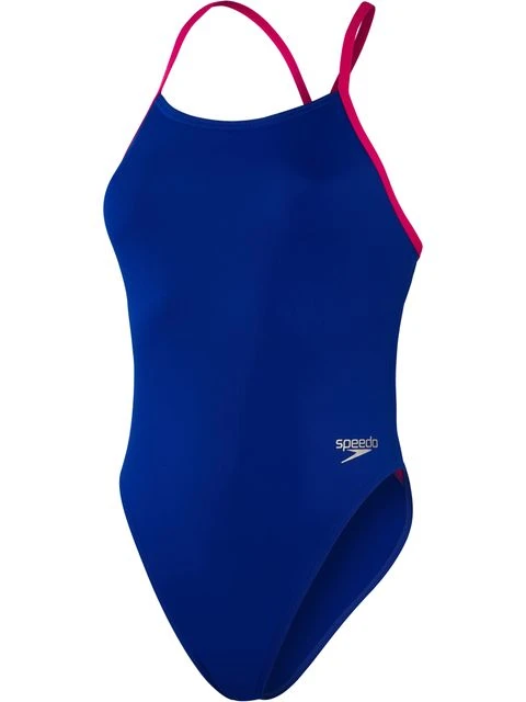 Speedo Tie Back One Piece - Chroma Blue/Electric Pink 3 Speedo Tie Back One Piece - Chroma Blue/Electric Pink