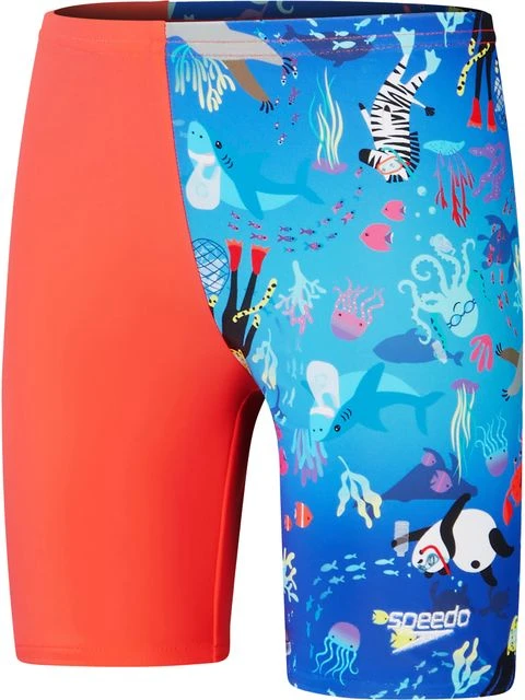 Speedo Jammers - Coral/Cobalt 3 Speedo Jammers - Coral/Cobalt