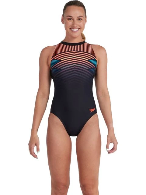 Speedo Hydrasuit One Piece - Black/Siren Red 5 Speedo Hydrasuit One Piece - Black/Siren Red - Image 3