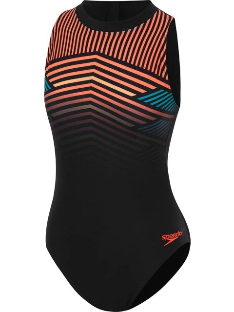Speedo Hydrasuit One Piece - Black/Siren Red 3 Speedo Hydrasuit One Piece - Black/Siren Red
