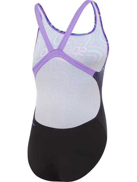 Speedo Leaderback One Piece - Beautiful Blue/Miami Lilac 4 Speedo Leaderback One Piece - Beautiful Blue/Miami Lilac - Image 2