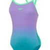 Speedo Turnback One Piece - Ombre Miami Lilac/Aquarium -Aqua Fit Wear 00346515855