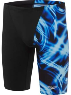 Speedo V-Cut Jammers - Black/Beautiful Blue
