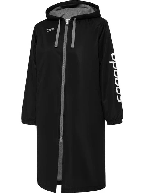 Speedo Unisex Logo Deck Coat - Black 3 Speedo Unisex Logo Deck Coat - Black