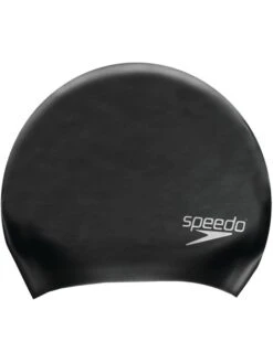 Speedo Long Hair Swim Cap - Black