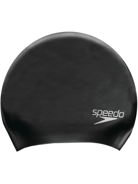 Speedo Long Hair Swim Cap - Black 3 Speedo Long Hair Swim Cap - Black