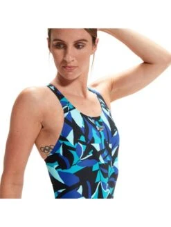 Speedo Powerback One Piece - Chrome Blue/Aquarium -Aqua Fit Wear 0618715048 6