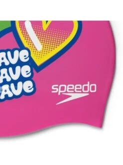 Speedo Junior Digital Printed Swim Cap - Rose Violet/Beautiful Blue -Aqua Fit Wear 0838614636 2