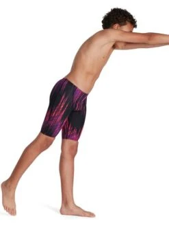 Speedo Fastskin Junior Endurance+ High Waisted Jammers - Phoenix Red/Violet -Aqua Fit Wear 09733h024 2