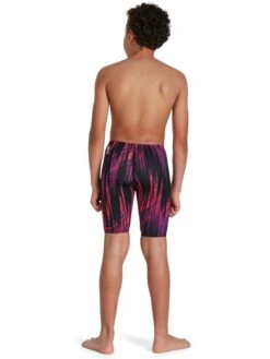 Speedo Fastskin Junior Endurance+ High Waisted Jammers - Phoenix Red/Violet -Aqua Fit Wear 09733h024 3