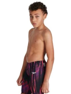 Speedo Fastskin Junior Endurance+ High Waisted Jammers - Phoenix Red/Violet -Aqua Fit Wear 09733h024 5