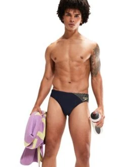 Speedo 7cm Briefs - Medley Logo True Navy/Spritz -Aqua Fit Wear 0973906873 13