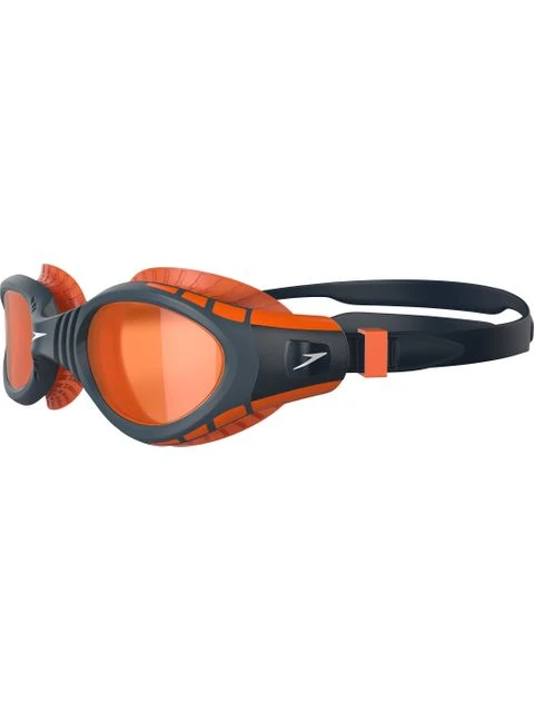 Speedo Futura Biofuse Flexiseal Goggles - Dragonfire Orange Tint/True Navy/Oxid Grey 4 Speedo Futura Biofuse Flexiseal Goggles - Dragonfire Orange Tint/True Navy/Oxid Grey - Image 2