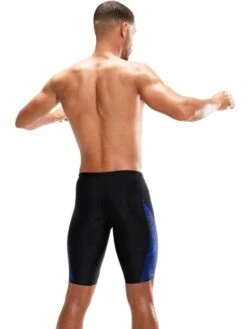 Speedo V-Cut Jammers - Black/Chroma Blue -Aqua Fit Wear 1136715205 3